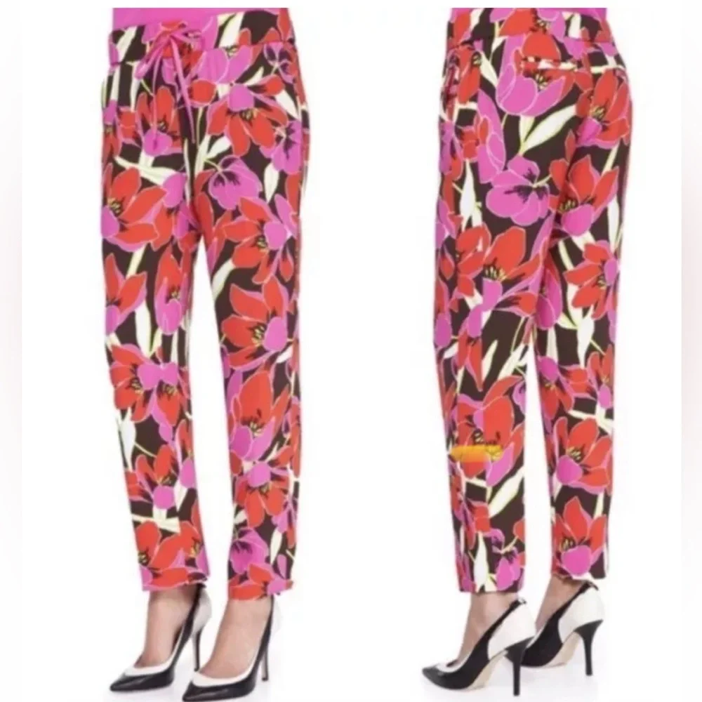 Kate Spade Tropical Hutton Lounge Pants In Floral Rio De Janeiro Size 2